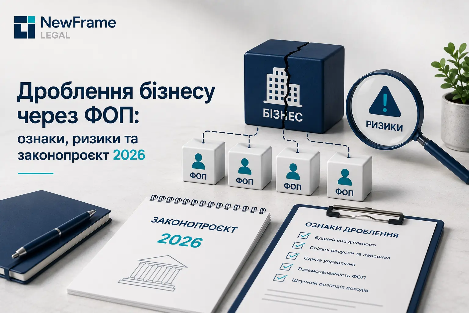 Дроблення бізнесу через ФОП: ознаки, ризики та законопроєкт 2026