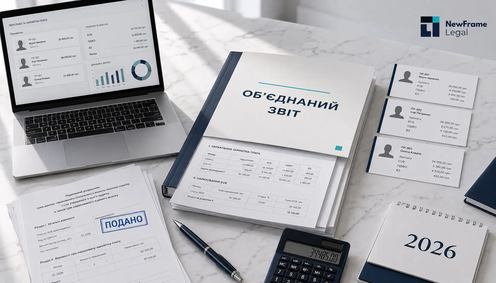 ФОП-роботодавець і об'єднаний звіт 2026: наказ №243
